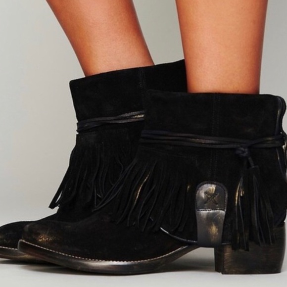 Free People Shoes - Free people fringe booties